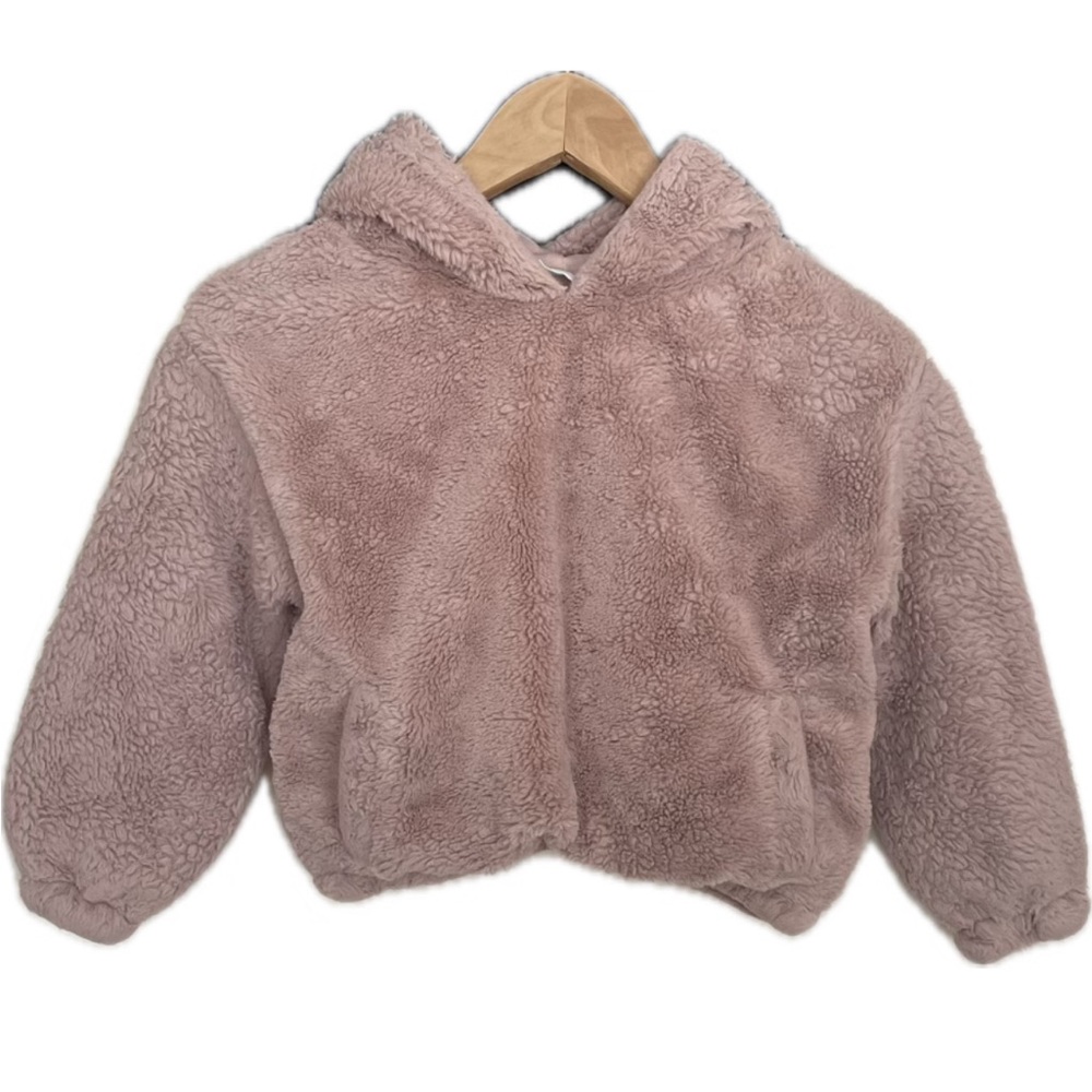 Zara Girl’s Pink Faux Fur Pullover. Preowned size: 9